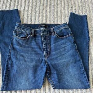Hudson jean’s women’s denim super skinny “Barbara” sz 29 frayed hem
